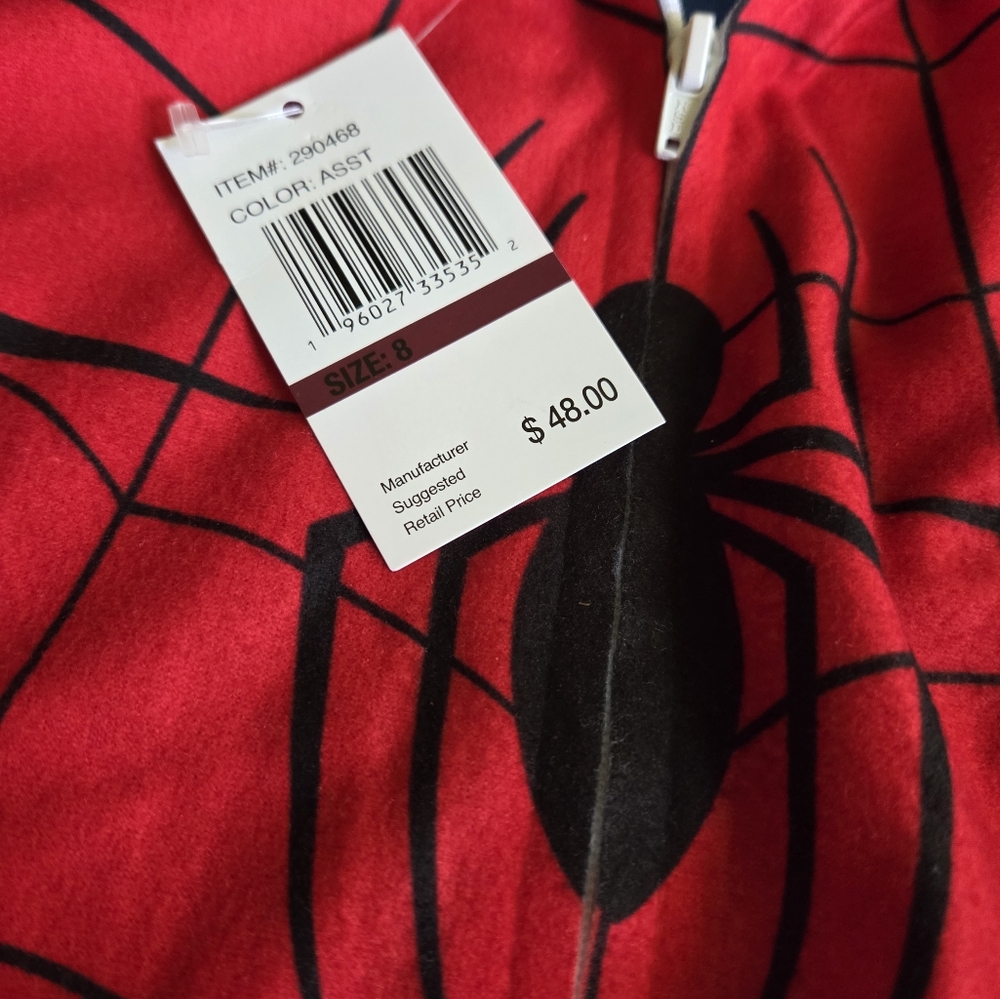 Spiderman Kids Pajama Set Boys Size 8 - Picture 2 of 5